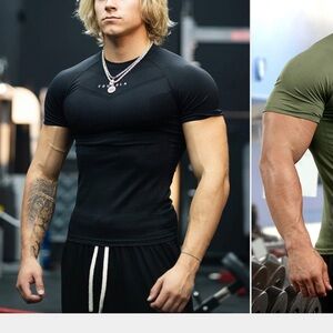 475 SUPERVILLAIN COMPRESSION TEE BLACK SIZE M